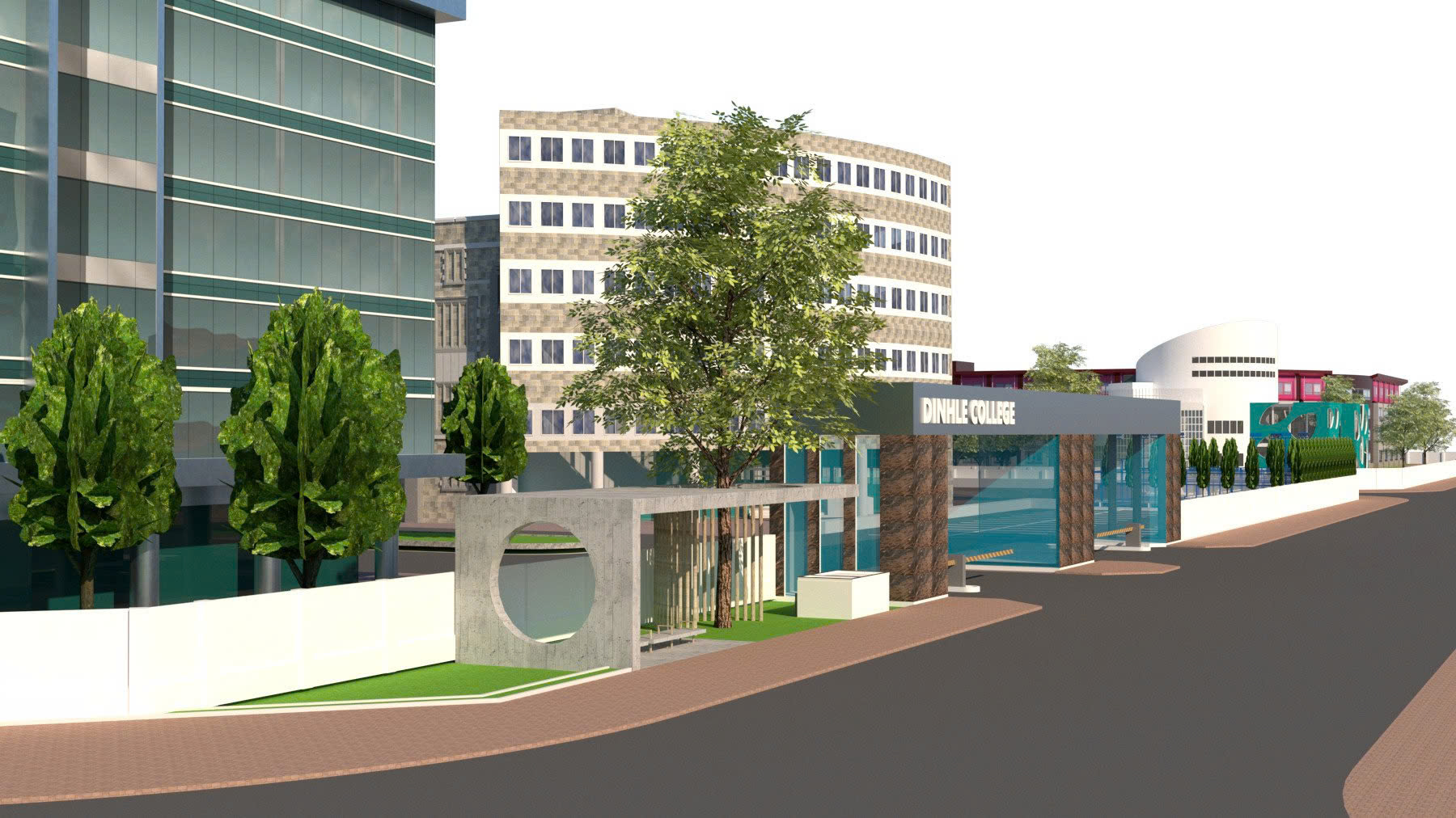 Dinhle College Main Entrance Gate 4